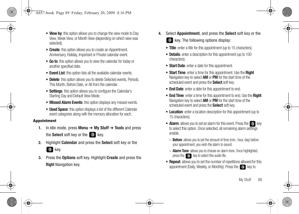 Samsung SGH-A657ZKAATT User Manual | Page 93 / 184