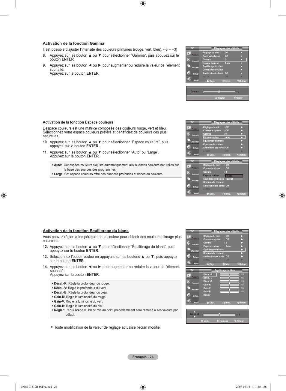 Samsung LNT4069FX-XAA User Manual | Page 118 / 271
