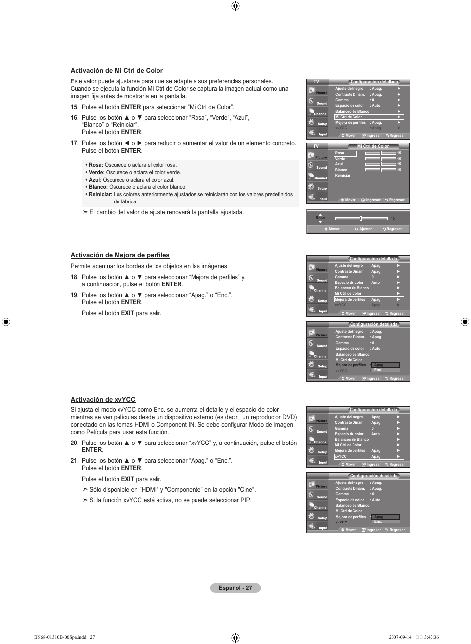 Samsung LNT4069FX-XAA User Manual | Page 209 / 271
