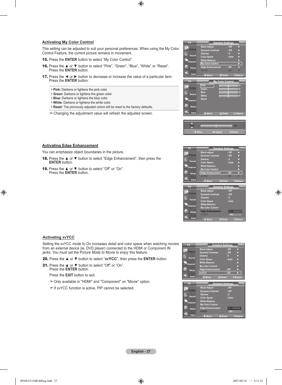 Activating | Samsung LNT4069FX-XAA User Manual | Page 29 / 271