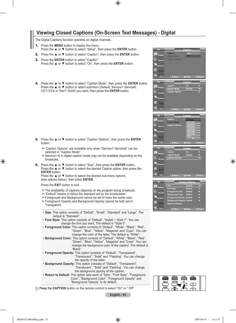 Samsung LNT4069FX-XAA User Manual | Page 55 / 271