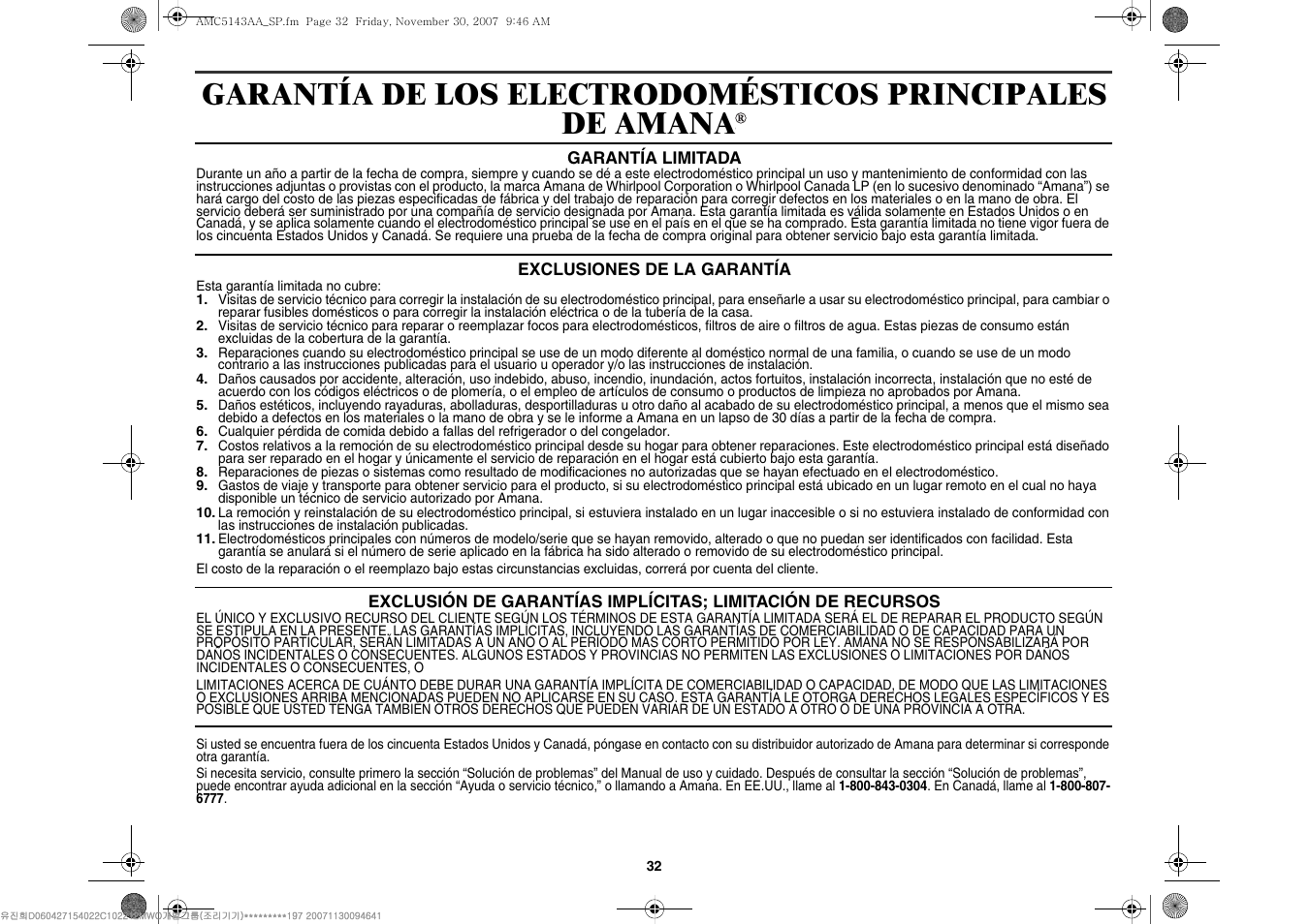 Amana AMC5143BCW User Manual | Page 102 / 104