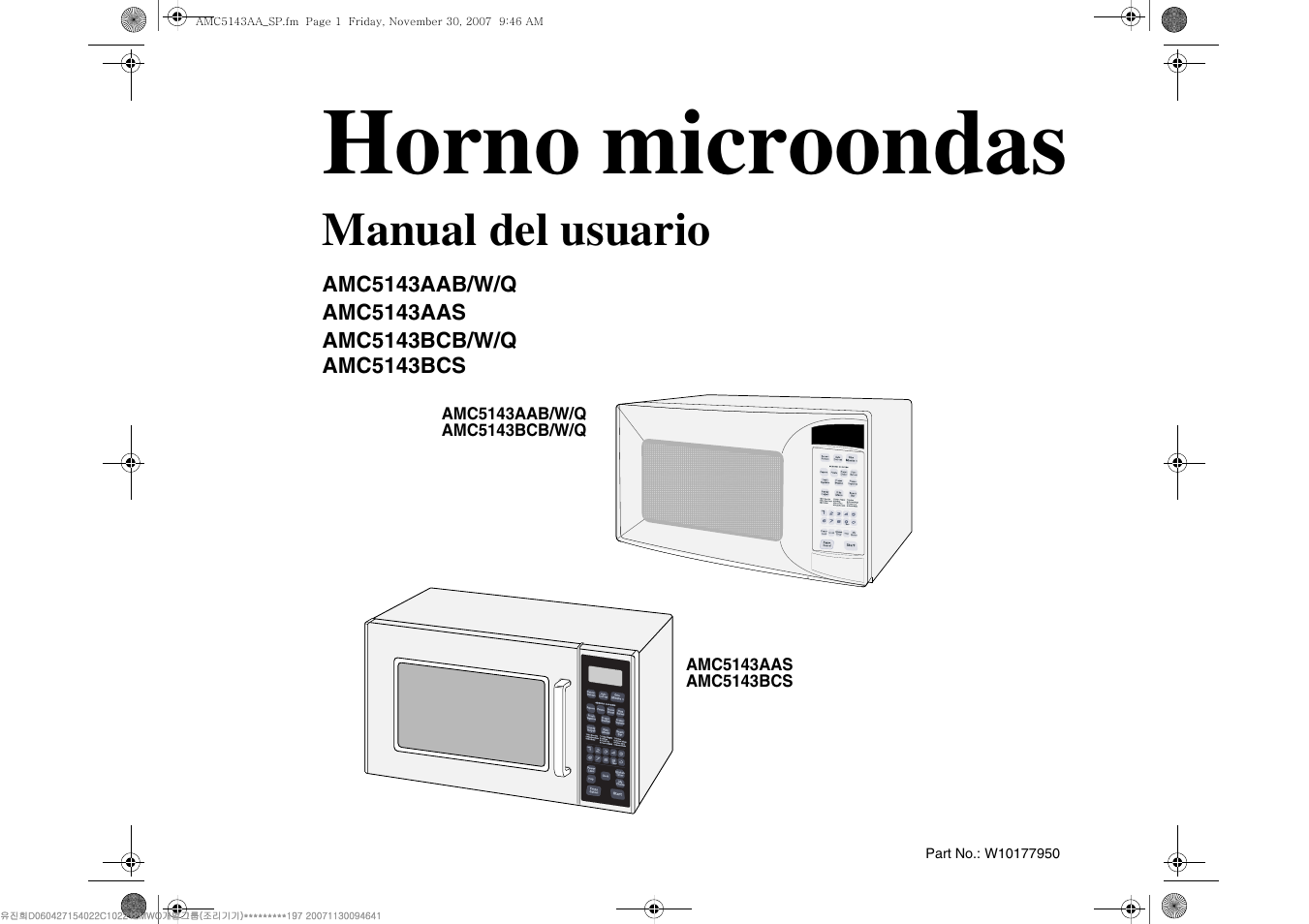 Horno microondas, Manual del usuario | Amana AMC5143BCW User Manual | Page 71 / 104