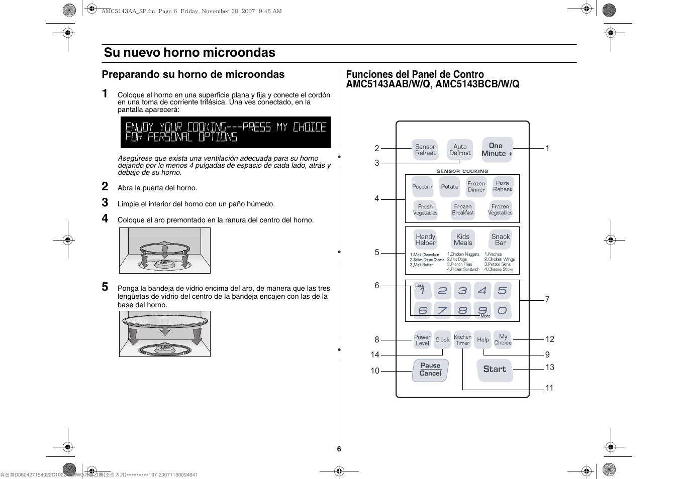 Su nuevo horno microondas | Amana AMC5143BCW User Manual | Page 76 / 104
