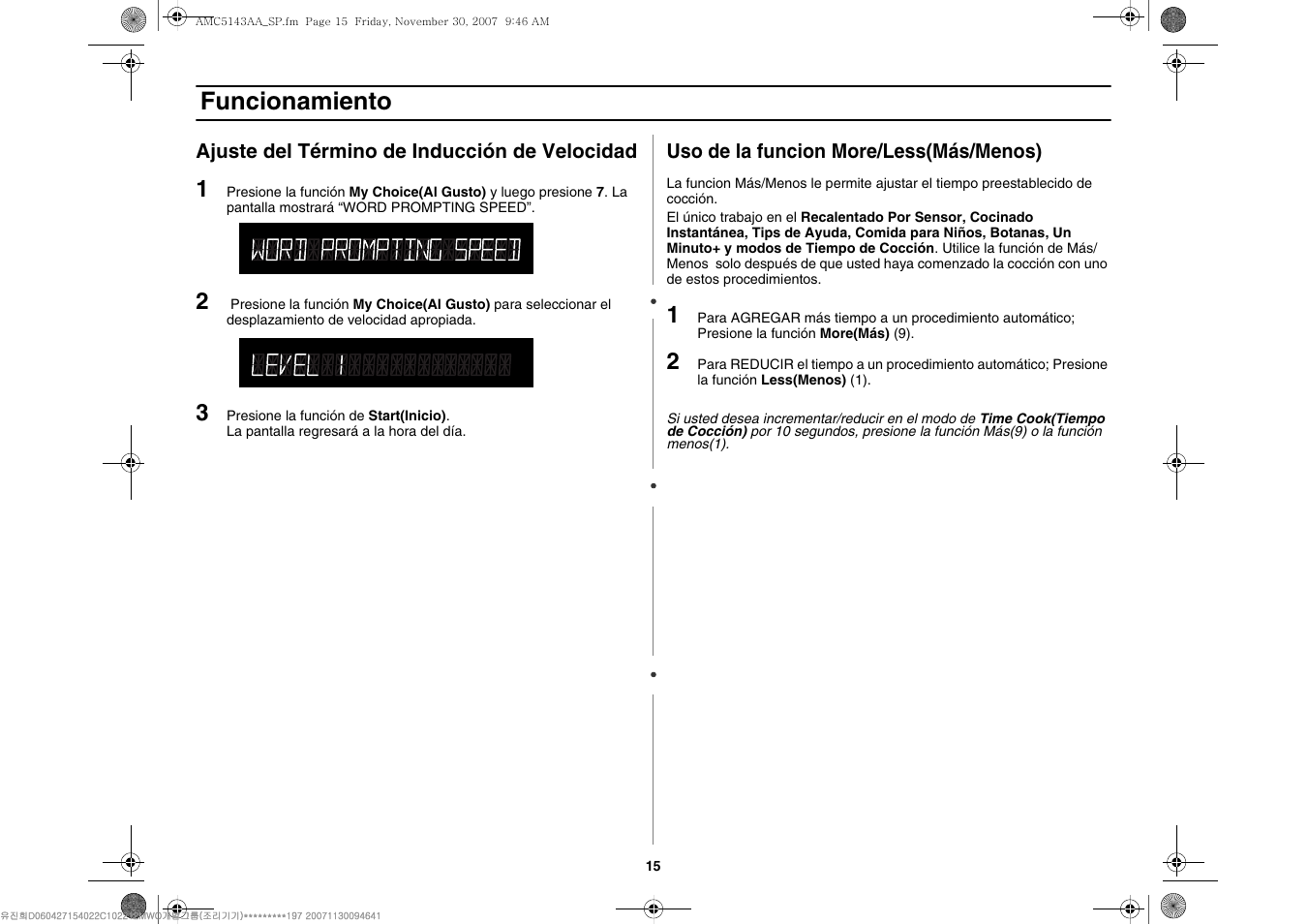 Funcionamiento | Amana AMC5143BCW User Manual | Page 85 / 104