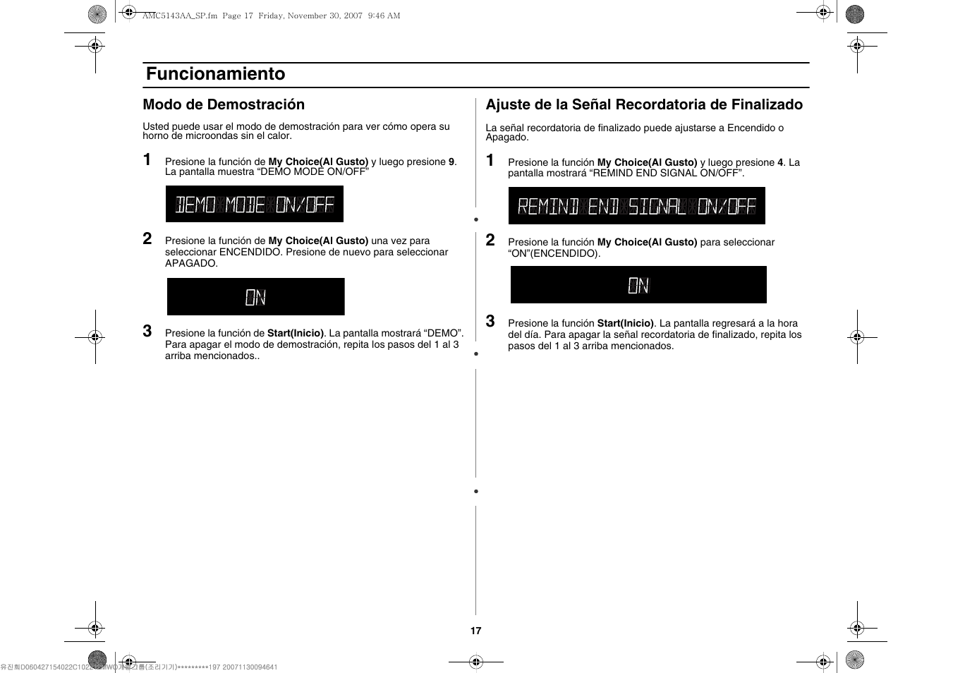 Funcionamiento | Amana AMC5143BCW User Manual | Page 87 / 104