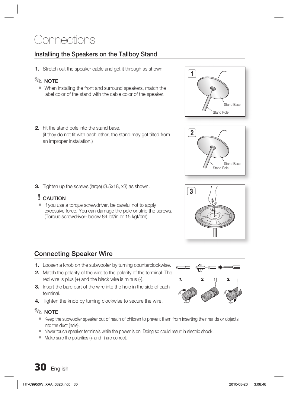 Connections | Samsung HT-C9950W-XAA User Manual | Page 30 / 85