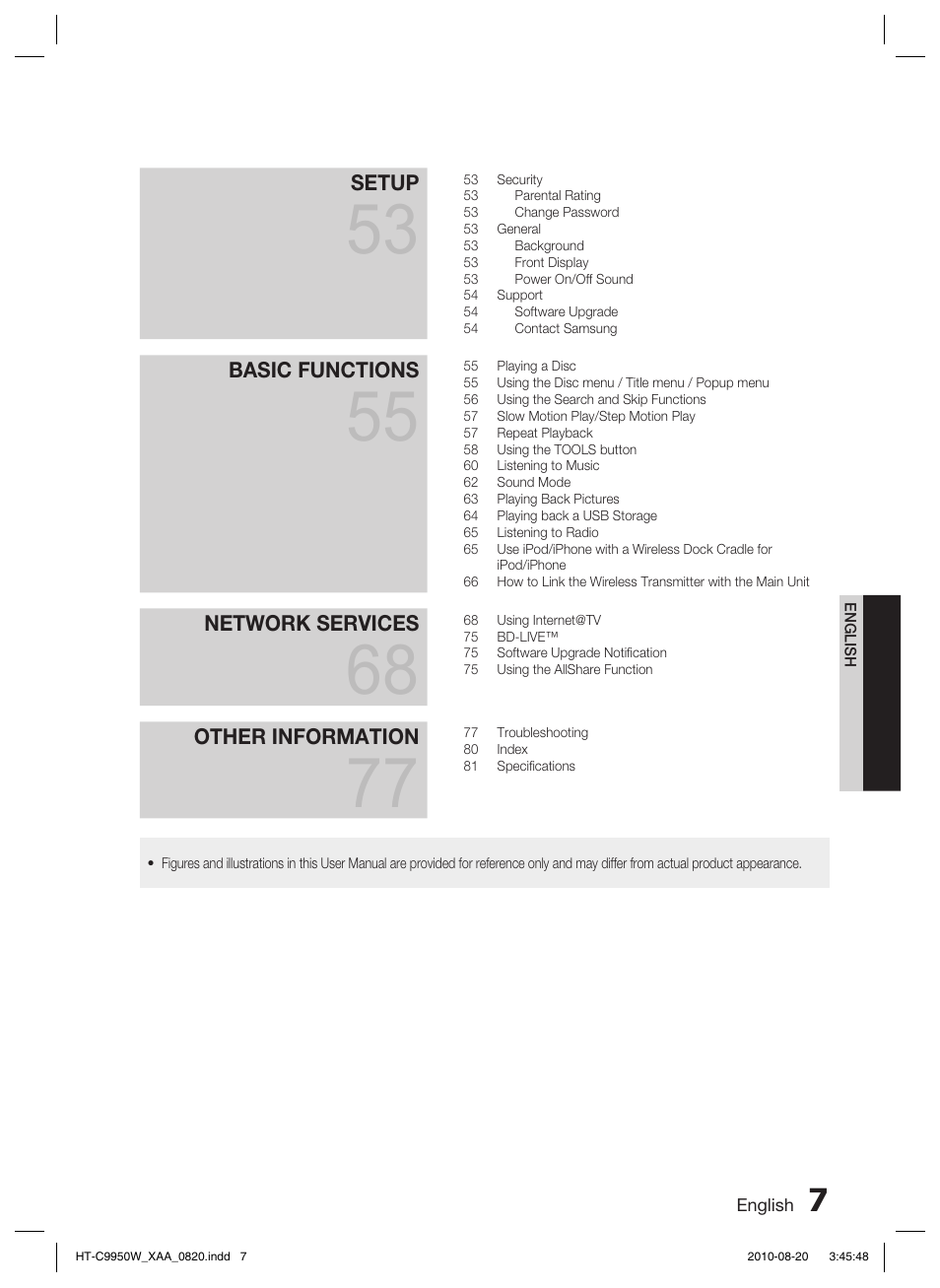 Samsung HT-C9950W-XAA User Manual | Page 7 / 85