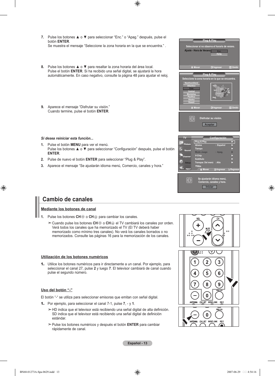 Cambio de canales | Samsung LNT466FX-XAA User Manual | Page 104 / 180