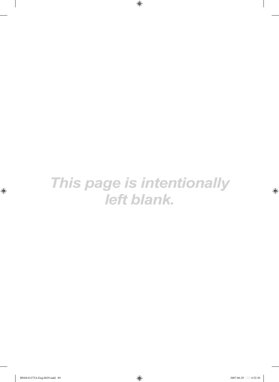 This page is intentionally left blank | Samsung LNT466FX-XAA User Manual | Page 91 / 180