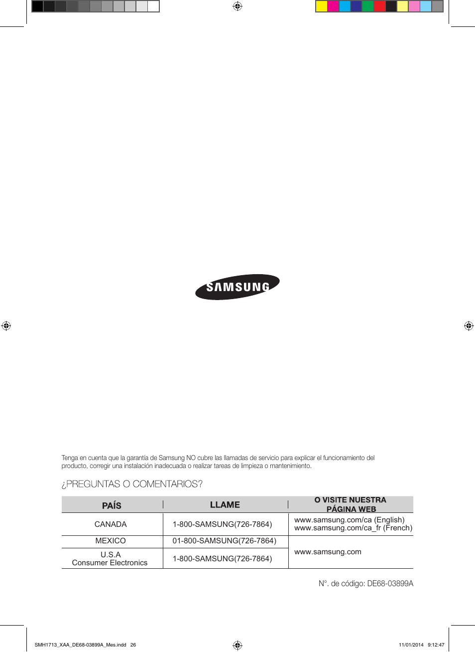 Samsung SMH1713W-XAA User Manual | Page 52 / 52