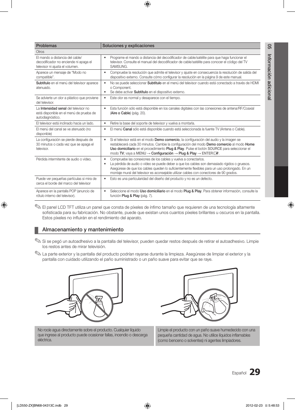 Samsung LN40E550F7FXZA User Manual | Page 59 / 62