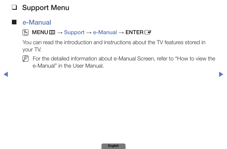 Support menu | Samsung PN51E490B4FXZA User Manual | Page 118 / 195