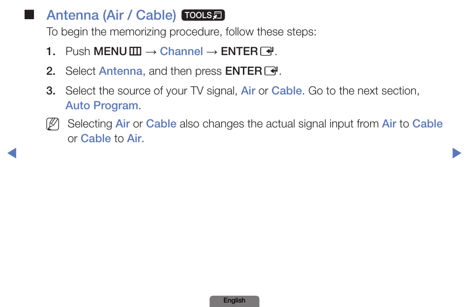 Antenna (air / cable) t | Samsung PN51E490B4FXZA User Manual | Page 16 / 195