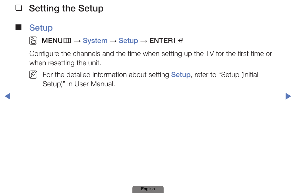 Setting the setup | Samsung PN51E490B4FXZA User Manual | Page 82 / 195