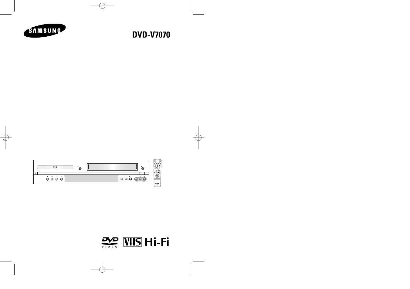 Samsung DVD-V7070-AFS User Manual | 29 pages