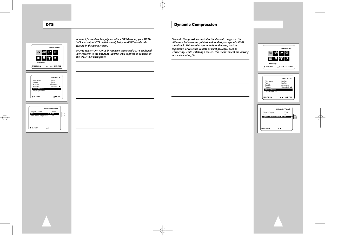 Dynamic compression | Samsung DVD-V7070-AFS User Manual | Page 15 / 29