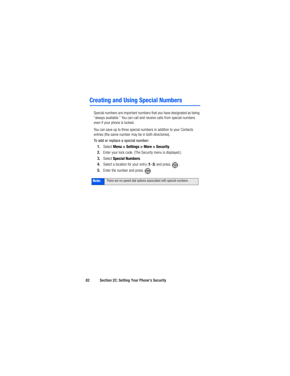 Creating and using special numbers | Samsung SPH-M520ZSAQST User Manual | Page 108 / 287