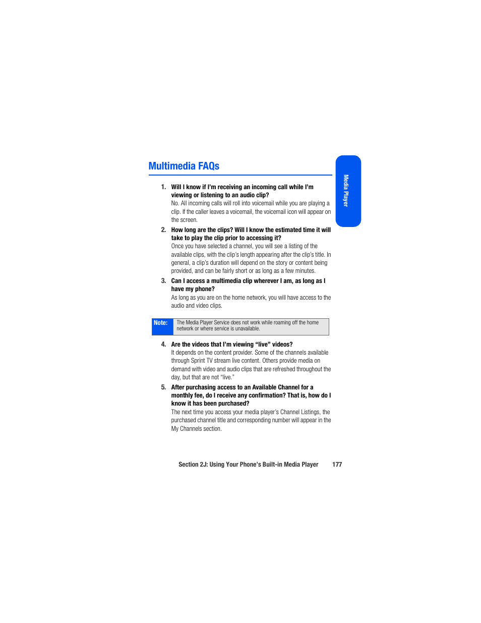 Multimedia faqs | Samsung SPH-M520ZSAQST User Manual | Page 203 / 287