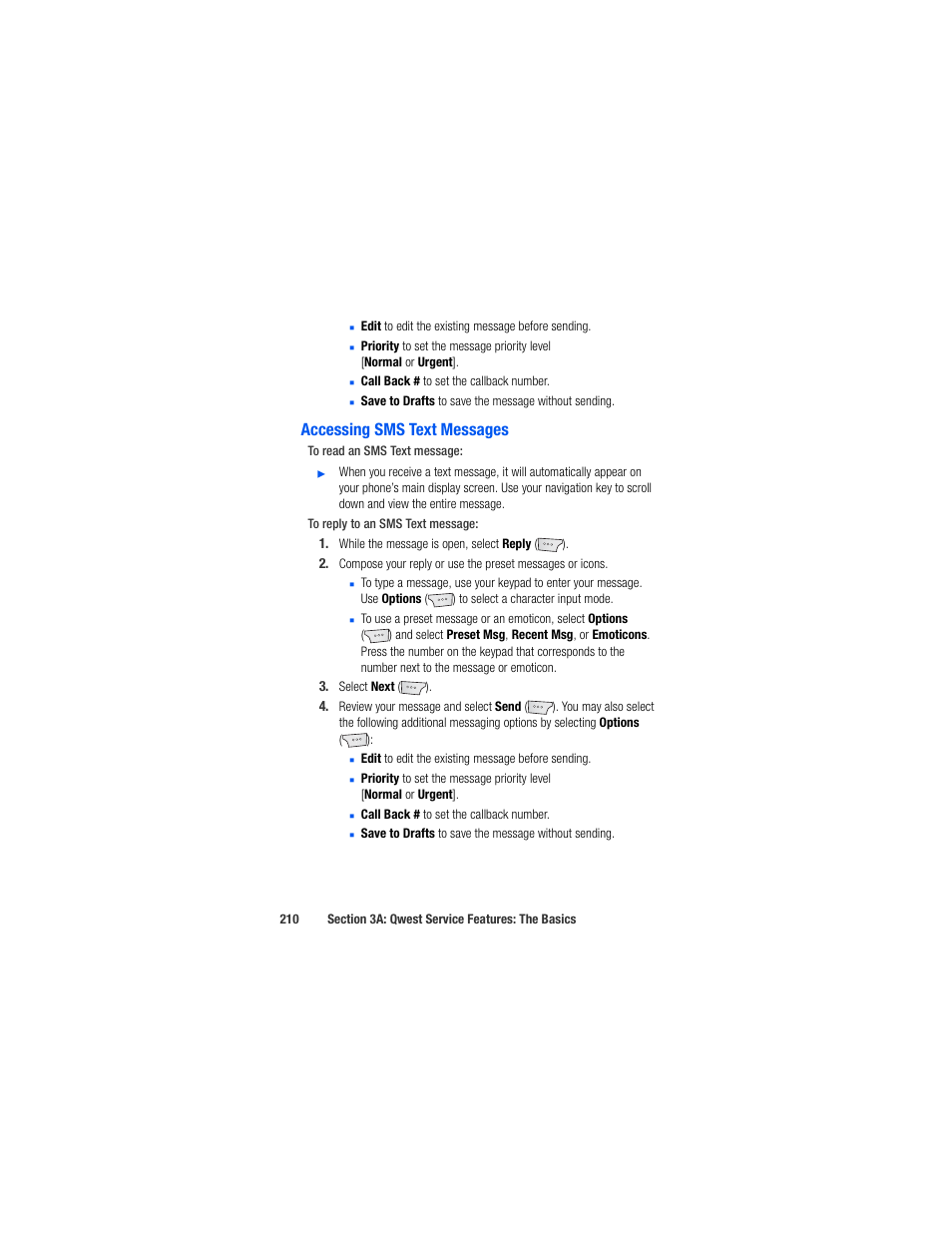 Accessing sms text messages | Samsung SPH-M520ZSAQST User Manual | Page 236 / 287