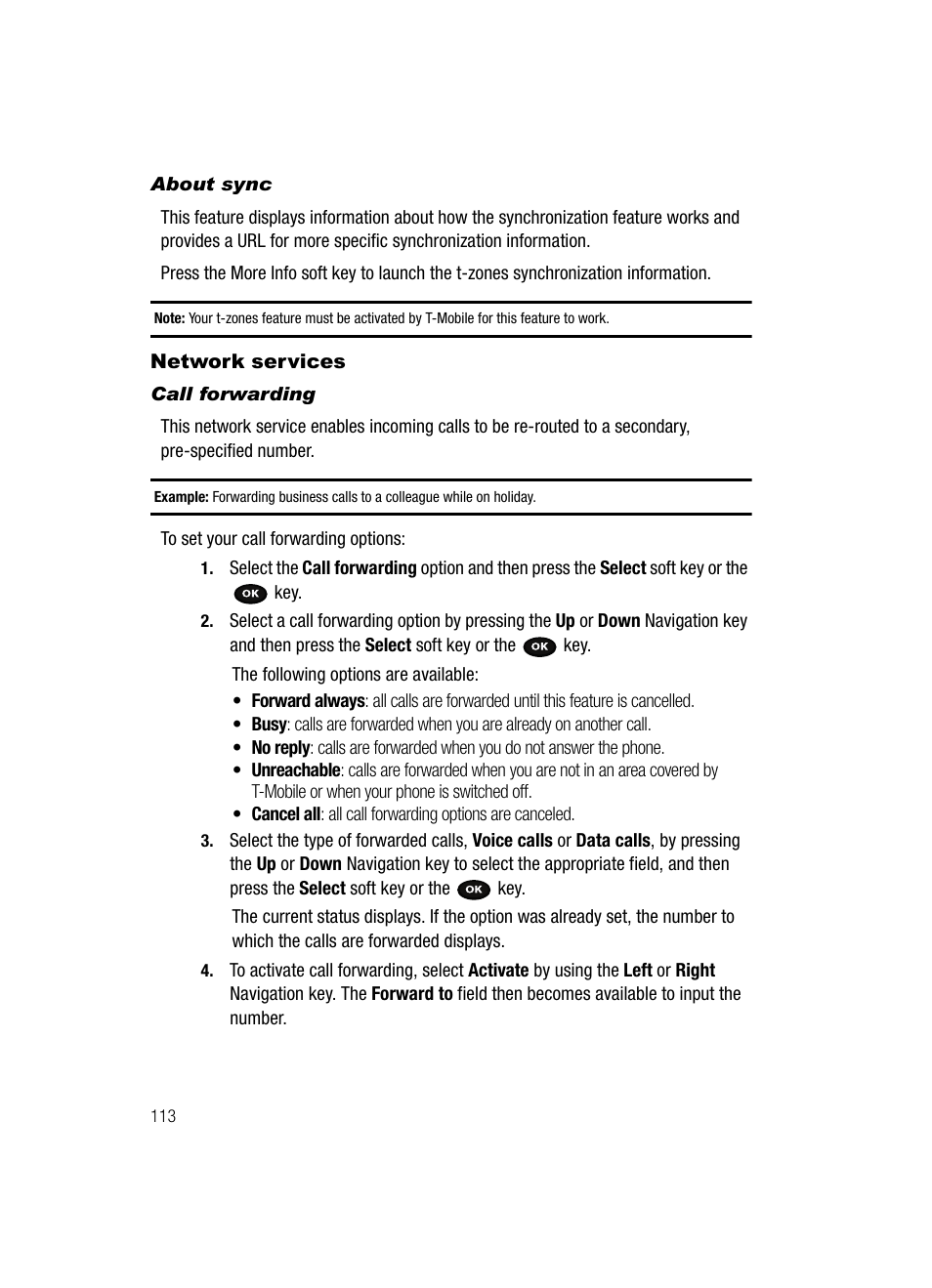 Network services | Samsung SGH-T729ZKATMB User Manual | Page 116 / 163