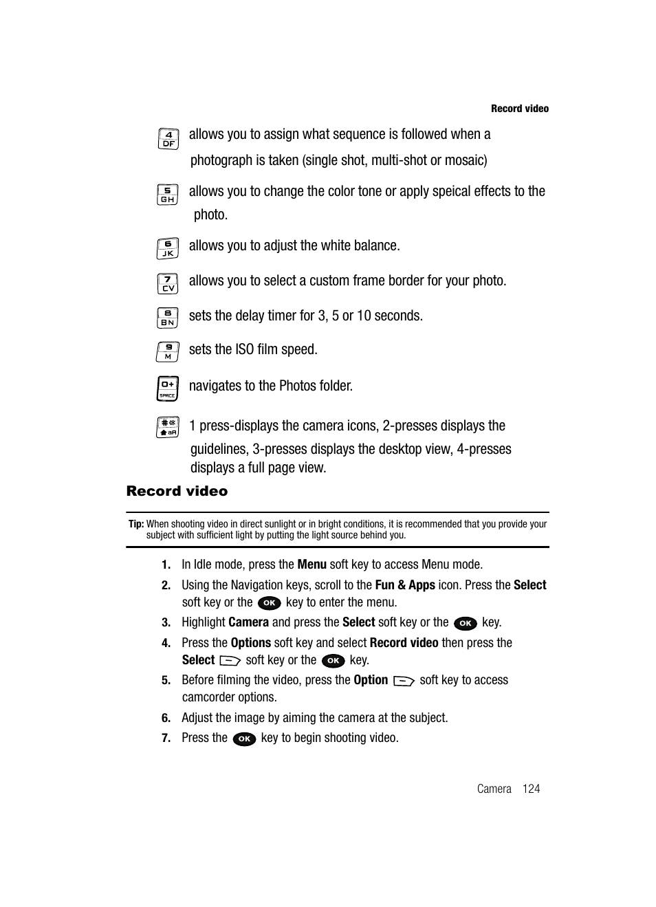 Record video | Samsung SGH-T729ZKATMB User Manual | Page 127 / 163