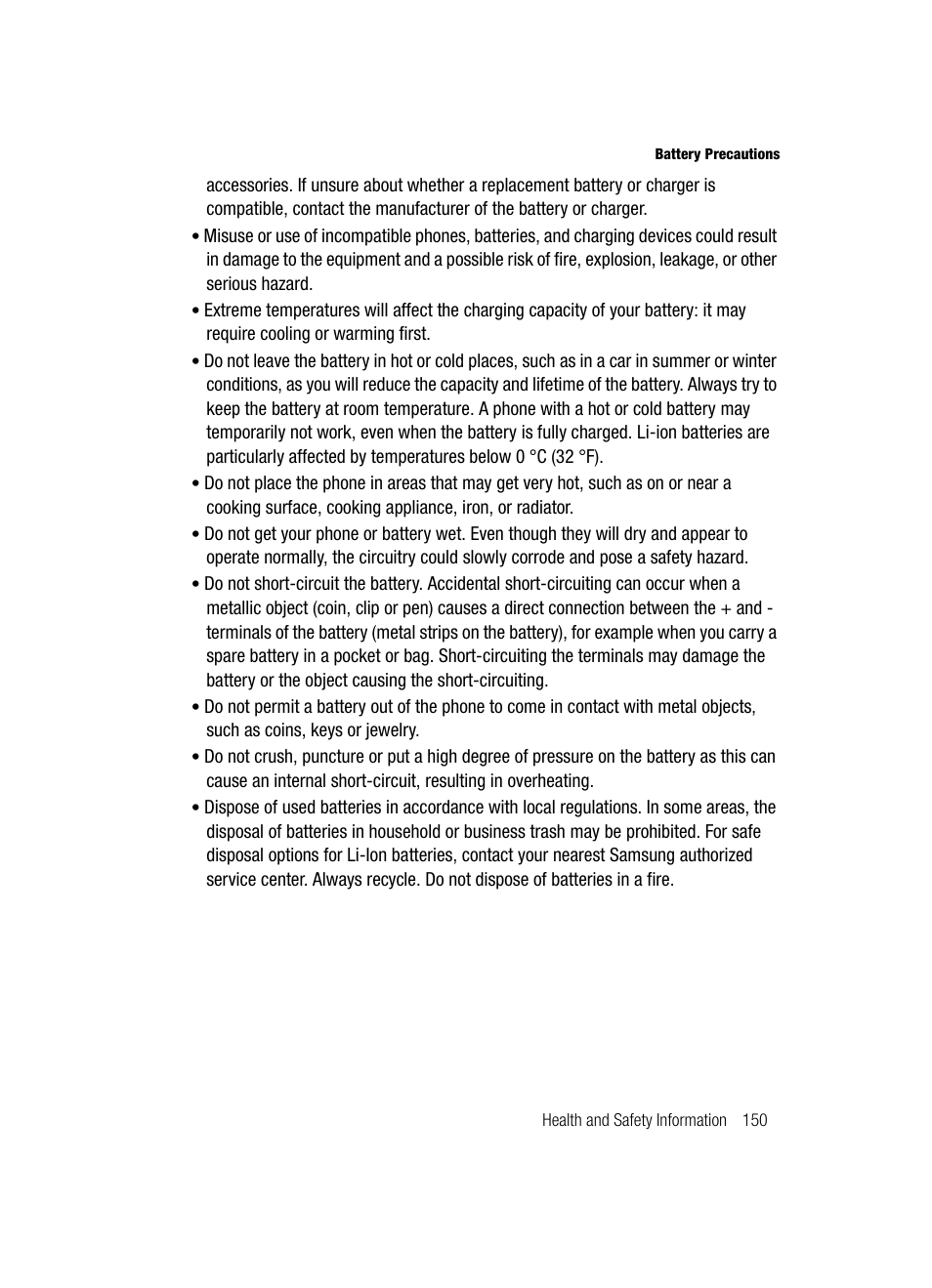 Samsung SGH-T729ZKATMB User Manual | Page 153 / 163