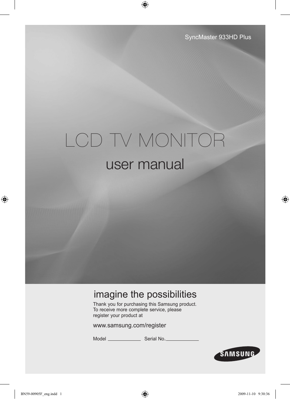 Samsung LS19CFNKFYB-ZA User Manual | 43 pages