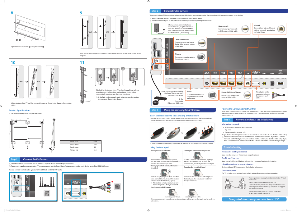 Samsung UN110S9VFXZA User Manual | Page 2 / 2