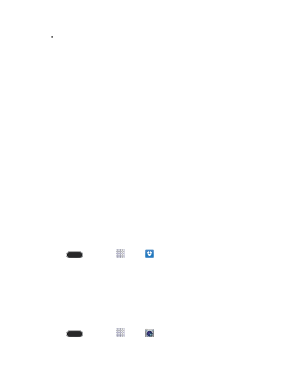 Dropbox, Download the desktop application, Access dropbox on your device | Manually upload a picture to dropbox | Samsung SPH-L900TSASPR User Manual | Page 115 / 185