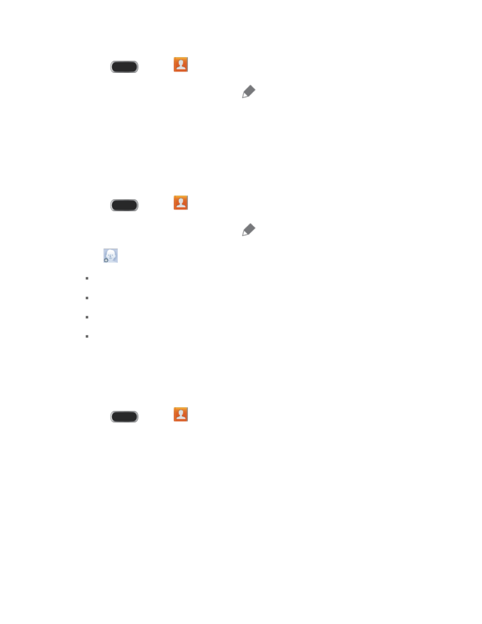Assign a picture to a contact, Assign a ringtone to a contact, Link a contact | Samsung SPH-L900TSASPR User Manual | Page 59 / 185