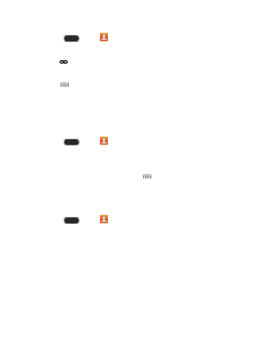 Delete a contact, Add contacts to favorites, Add facebook content to your contacts | Samsung SPH-L900TSASPR User Manual | Page 60 / 185