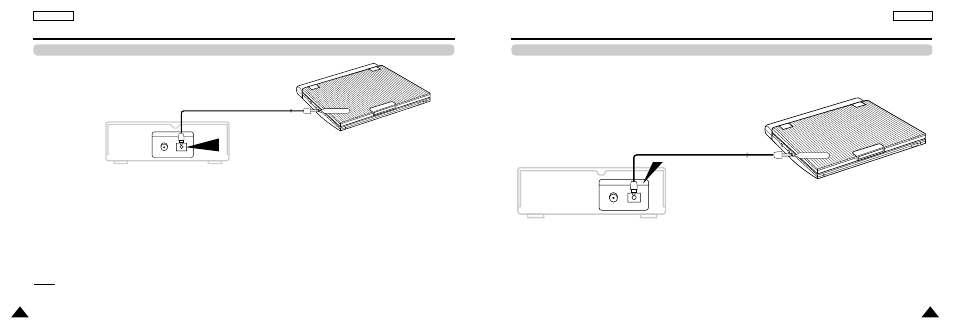 Connecting to a stereo component | Samsung DVD-L300A-XAA User Manual | Page 12 / 34