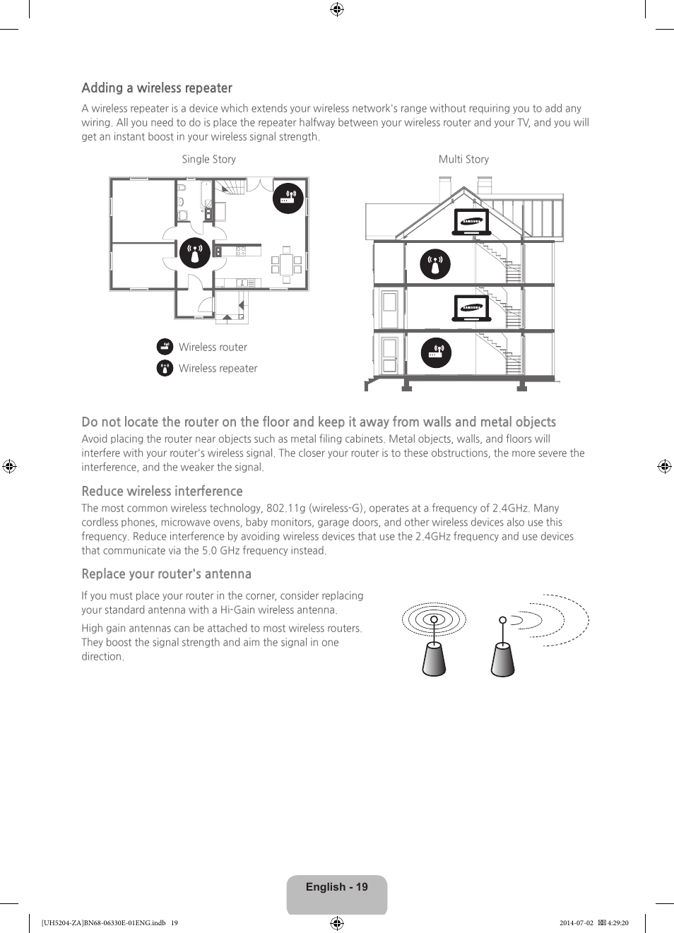 Samsung UN39H5204AFXZA User Manual | Page 19 / 31