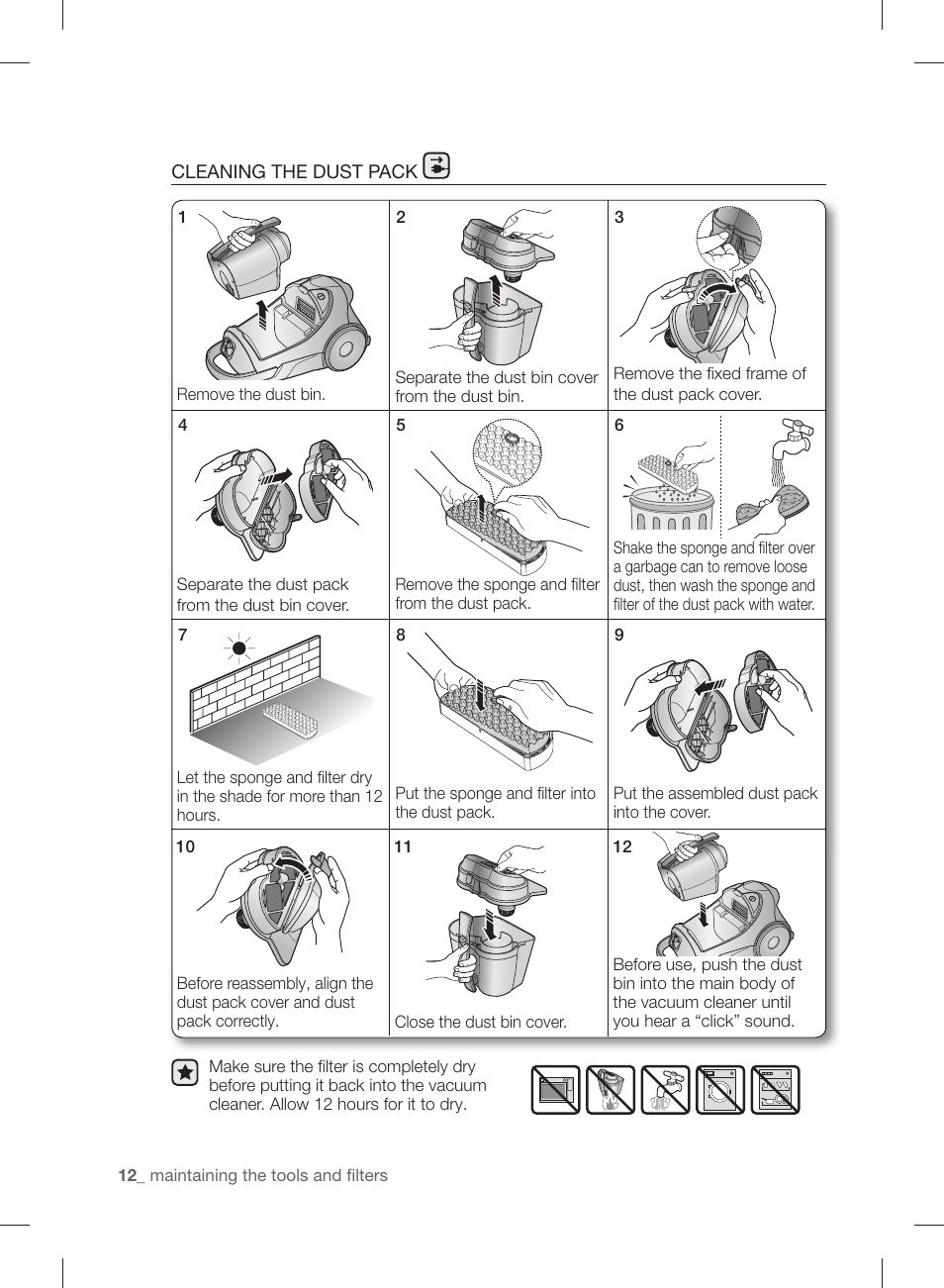 Samsung VCC88B0H1K-XAA User Manual | Page 12 / 48