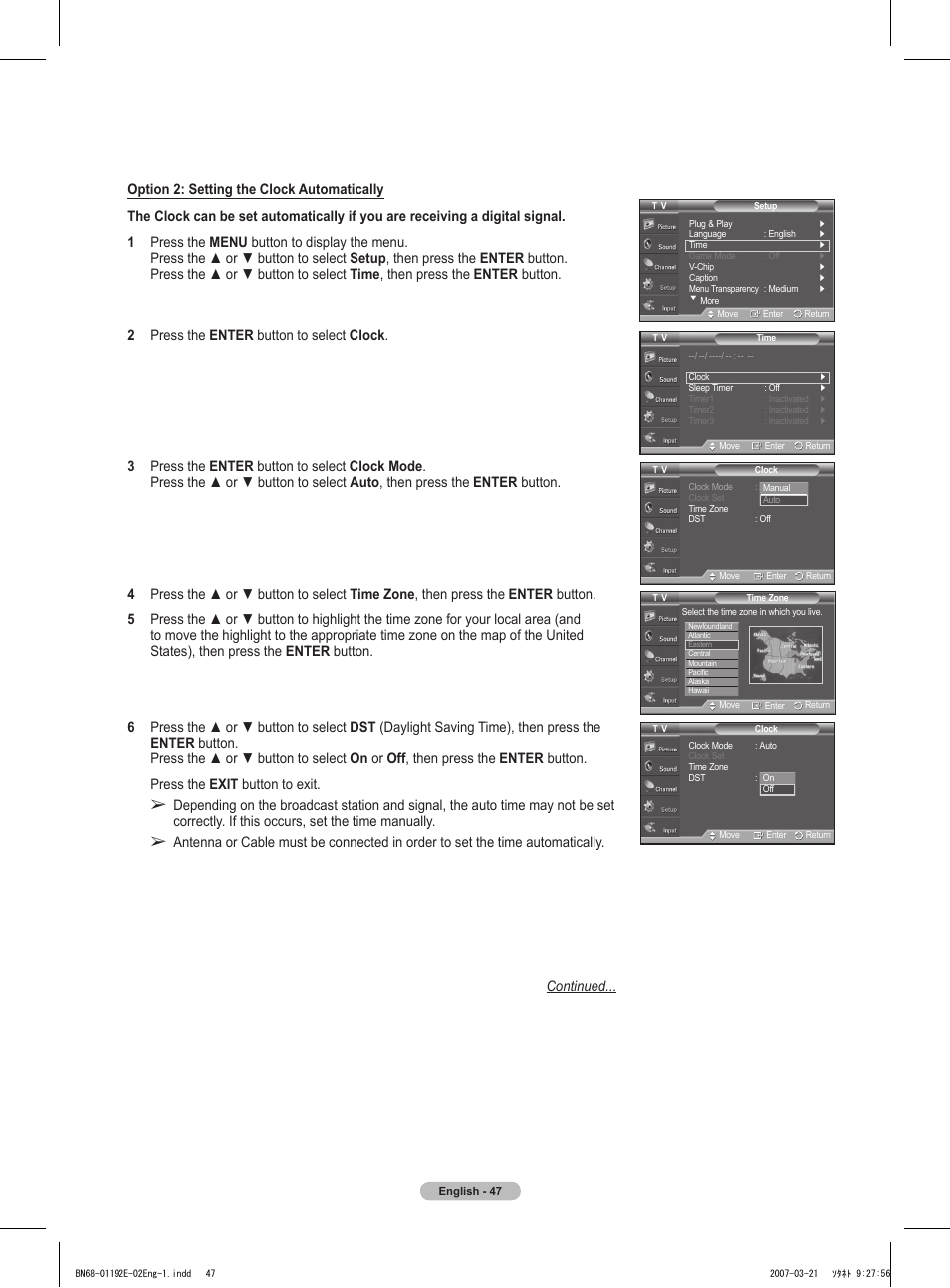 Samsung HPT5054X-XAA User Manual | Page 47 / 144