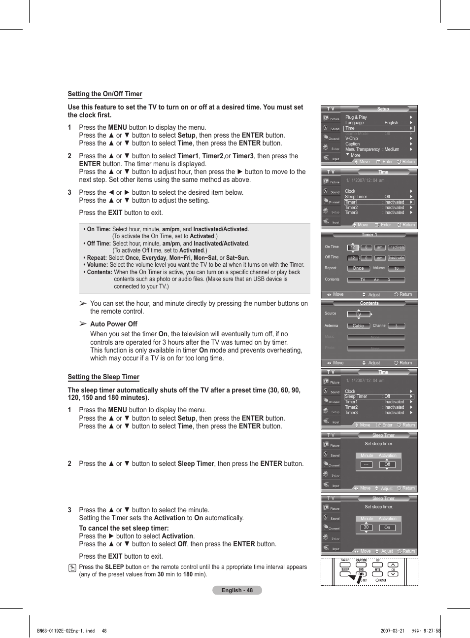 Samsung HPT5054X-XAA User Manual | Page 48 / 144