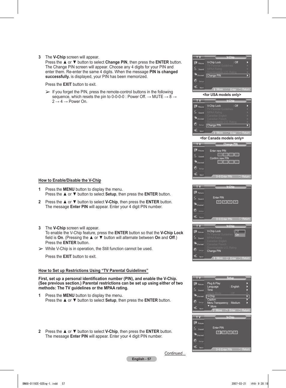 Samsung HPT5054X-XAA User Manual | Page 57 / 144