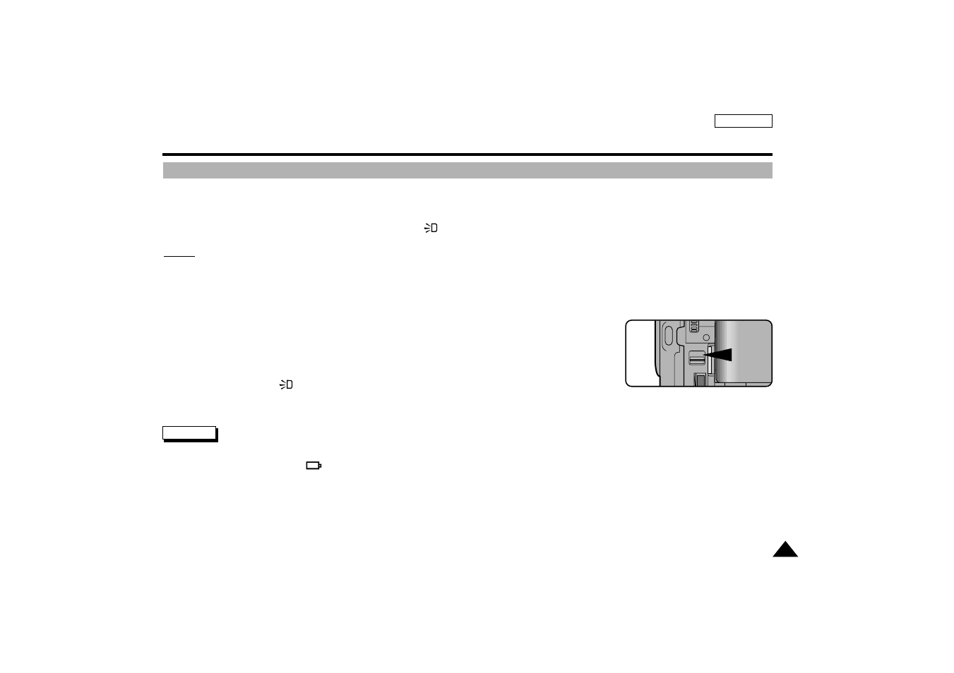 Advanced recording, Using the video light | Samsung SC-D77-XAA User Manual | Page 65 / 102
