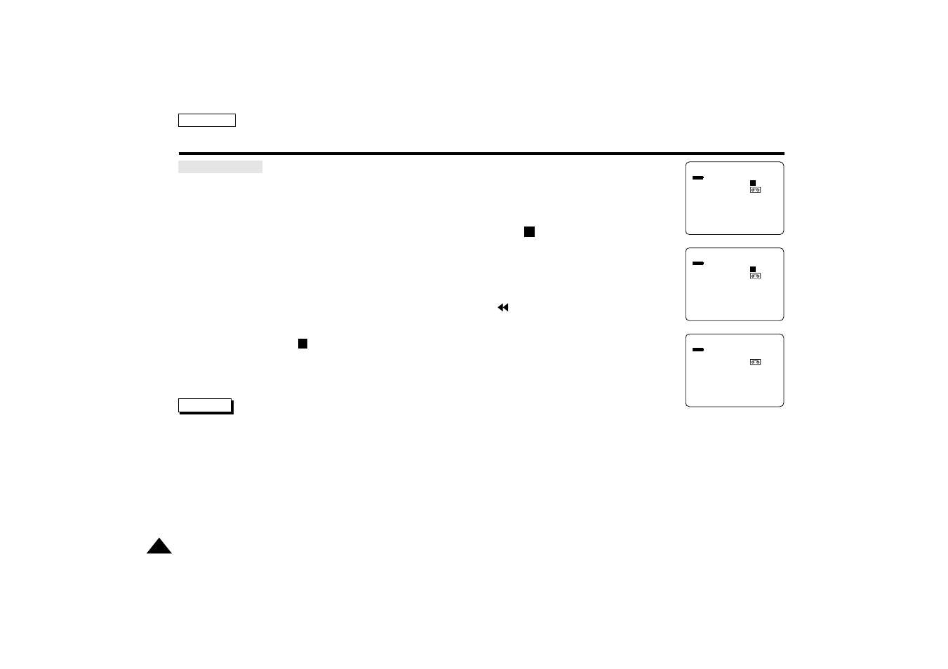 Playing back a tape | Samsung SC-D77-XAA User Manual | Page 72 / 102