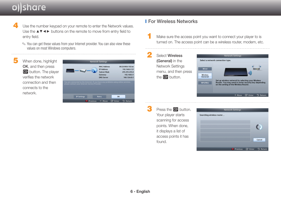 Samsung BD-E5700-ZA User Manual | Page 6 / 15