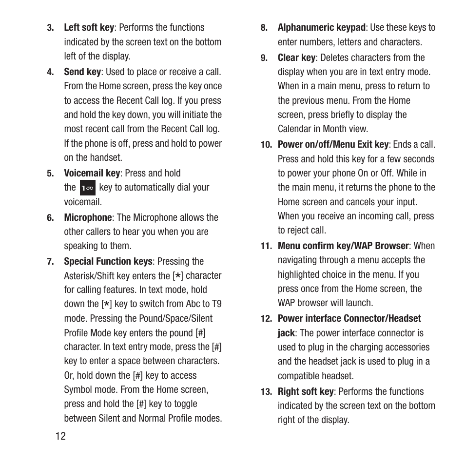 Samsung SGH-A157ZKAATT User Manual | Page 16 / 136