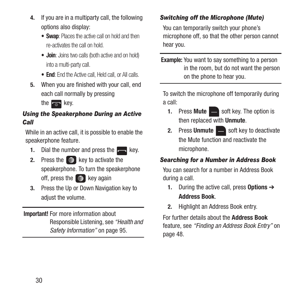 Samsung SGH-A157ZKAATT User Manual | Page 34 / 136