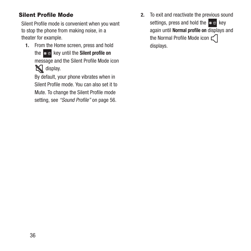 Silent profile mode | Samsung SGH-A157ZKAATT User Manual | Page 40 / 136