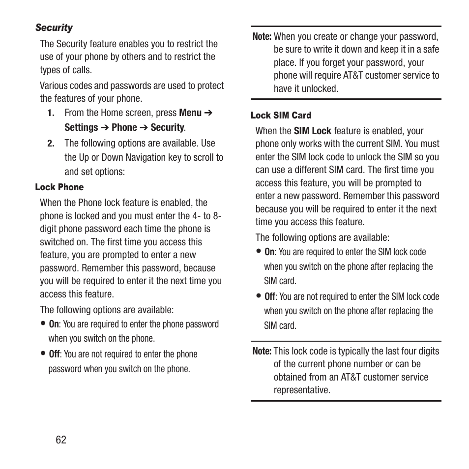 Samsung SGH-A157ZKAATT User Manual | Page 66 / 136