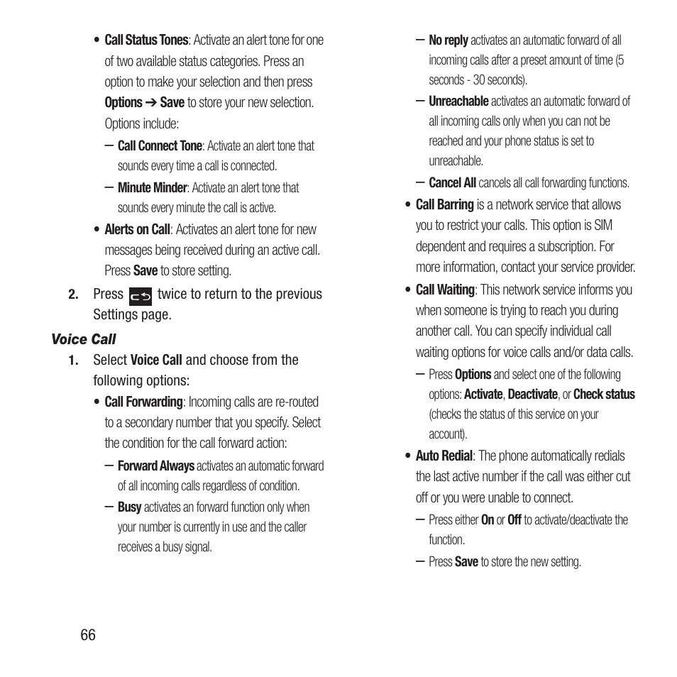 Samsung SGH-A157ZKAATT User Manual | Page 70 / 136