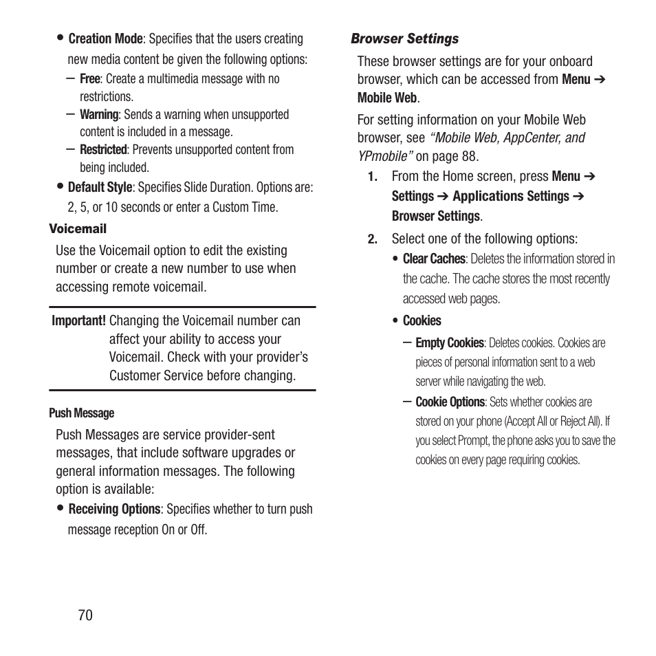 Samsung SGH-A157ZKAATT User Manual | Page 74 / 136