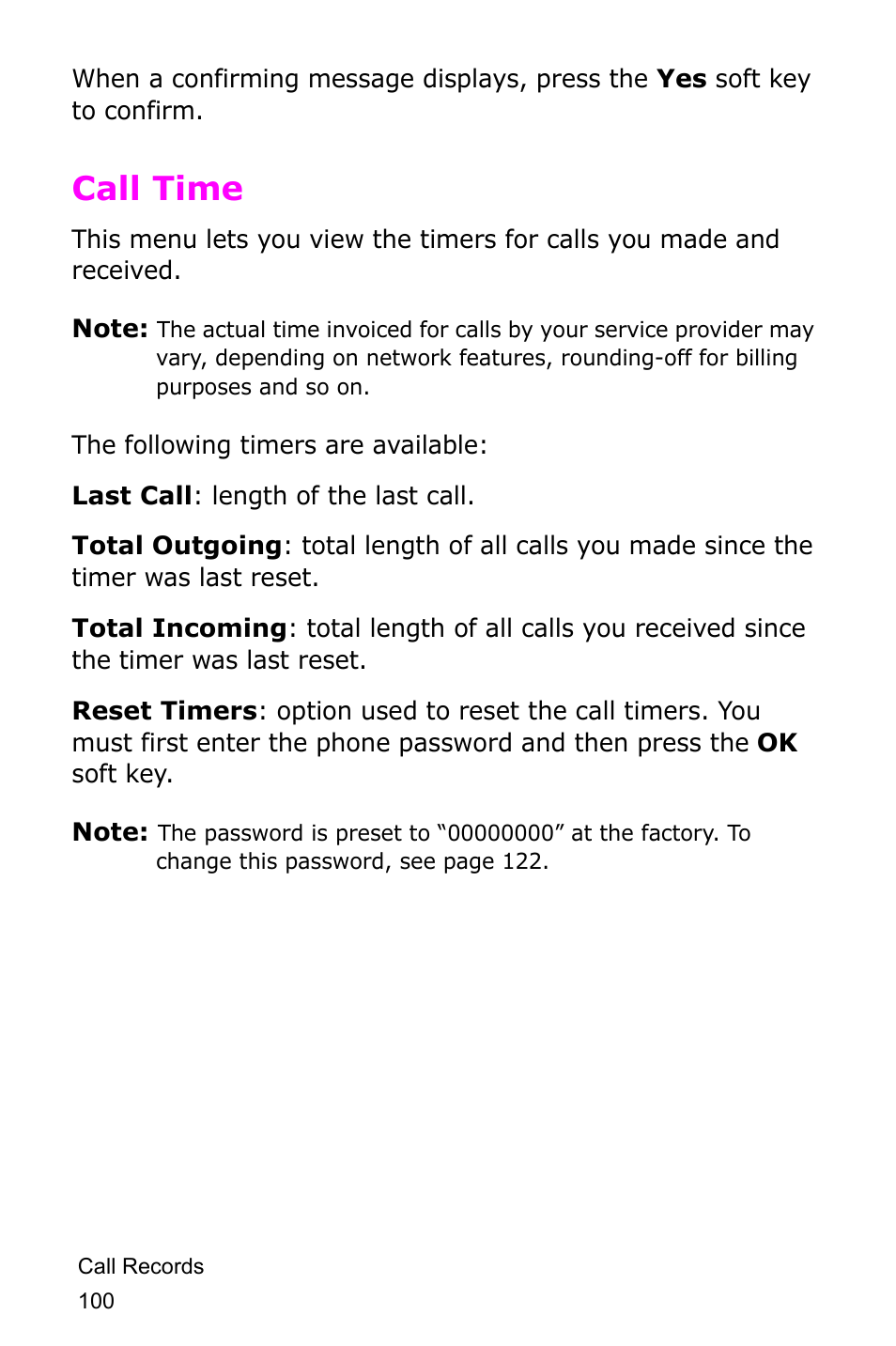 Call time | Samsung SGH-D415MSATMB User Manual | Page 103 / 200