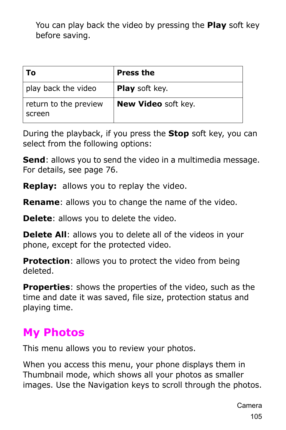 My photos | Samsung SGH-D415MSATMB User Manual | Page 108 / 200