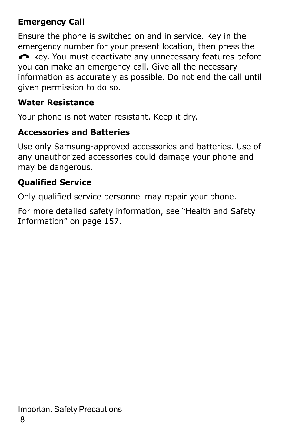 Samsung SGH-D415MSATMB User Manual | Page 11 / 200